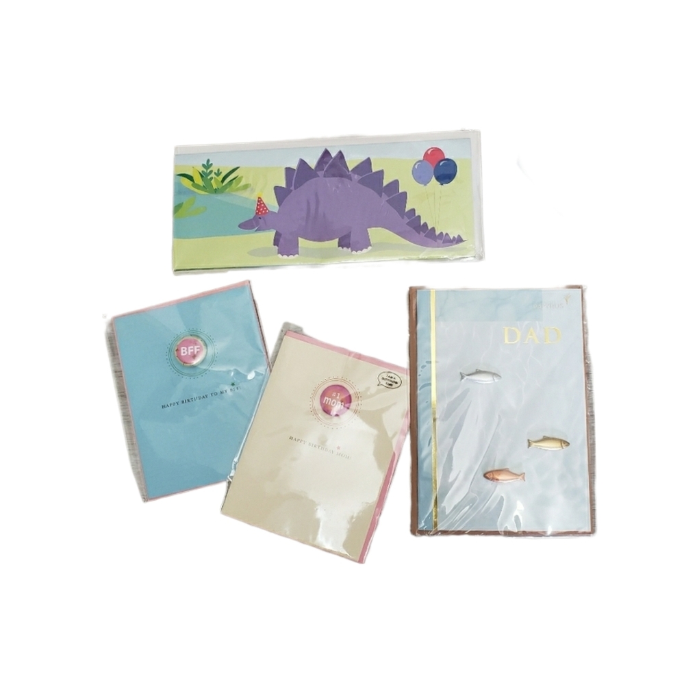 New PAPYRUS 4 Birthday Greeting Cards Bundle